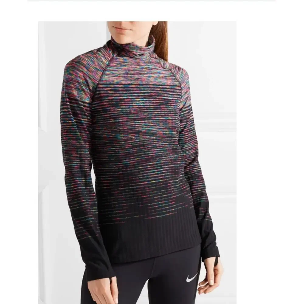 Nike Pro Hyperwarm Multi Colored Black Turtleneck size XL